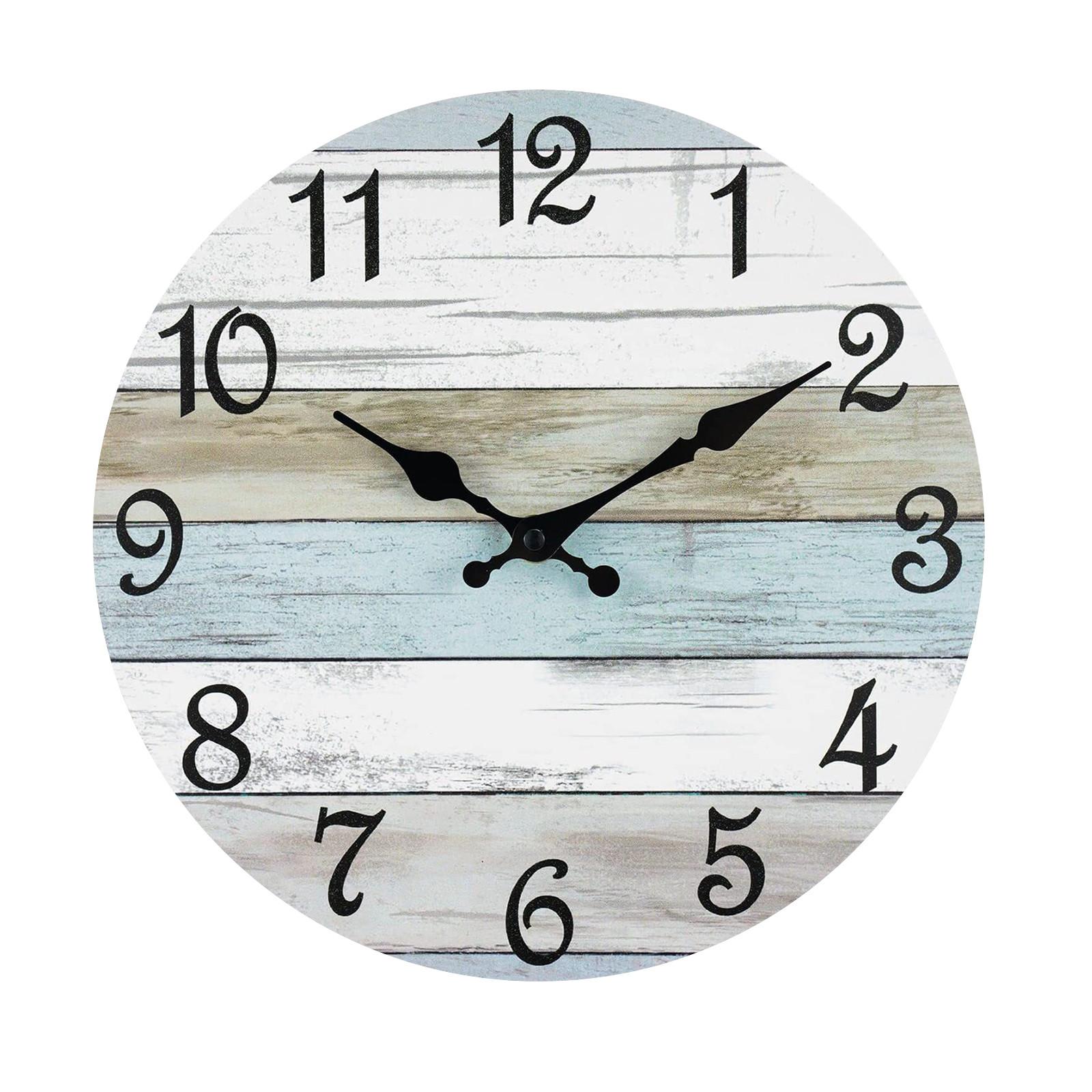 Настенные часы 13 дюймов бесшумные не тикающие настенные часы на батарейках прибрежный дизайн деревенский ретро декоративные для ванной комнаты кухни гостиной One Size
Настенные часы 13 дюймов бесшумные не тикающие настенные часы на батарейках прибрежный дизайн деревенский ретро декоративные для ванной комнаты кухни гостиной One Size