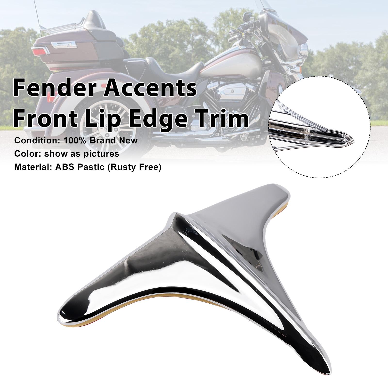 ABS Rear Fender Accents Front Edge Trim For Street Tri Glide 2009-2023 Chrome
ABS Rear Fender Accents Front Edge Trim For Street Tri Glide 2009-2023 Chrome