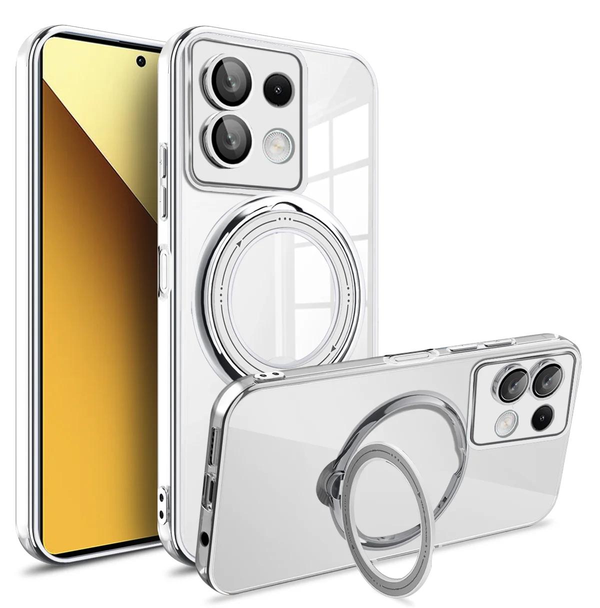 Magsafe Transparent Ring Wireless Charge Magnetic Len Cover Case для Redmi Note 13 Pro Plus 4G 5G Xiaomi Poco X6 Pro X6 13T Redmi Note 13 Pro 5G срібний
Magsafe Transparent Ring Wireless Charge Magnetic Len Cover Case для Redmi Note 13 Pro Plus 4G 5G Xiaomi Poco X6 Pro X6 13T Redmi Note 13 Pro 5G срібний