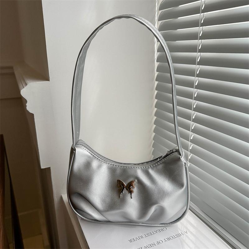 Trendy Street Style Pu Leather Shoulder Bag Elegant Butterfly Bow Accent Medium Size Purse срібний
Trendy Street Style Pu Leather Shoulder Bag Elegant Butterfly Bow Accent Medium Size Purse срібний