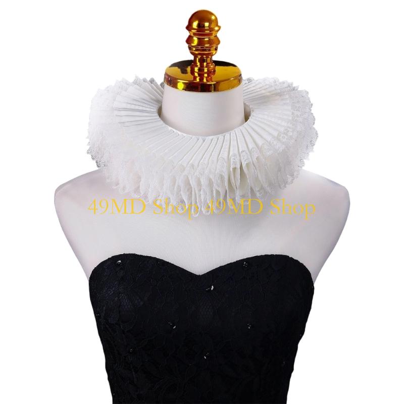 49MD Vintage Styles Neck Ruff Unique Fashion Necklace Ruffled Pattern Neck Collar for Casual Gatherings белый
49MD Vintage Styles Neck Ruff Unique Fashion Necklace Ruffled Pattern Neck Collar for Casual Gatherings белый