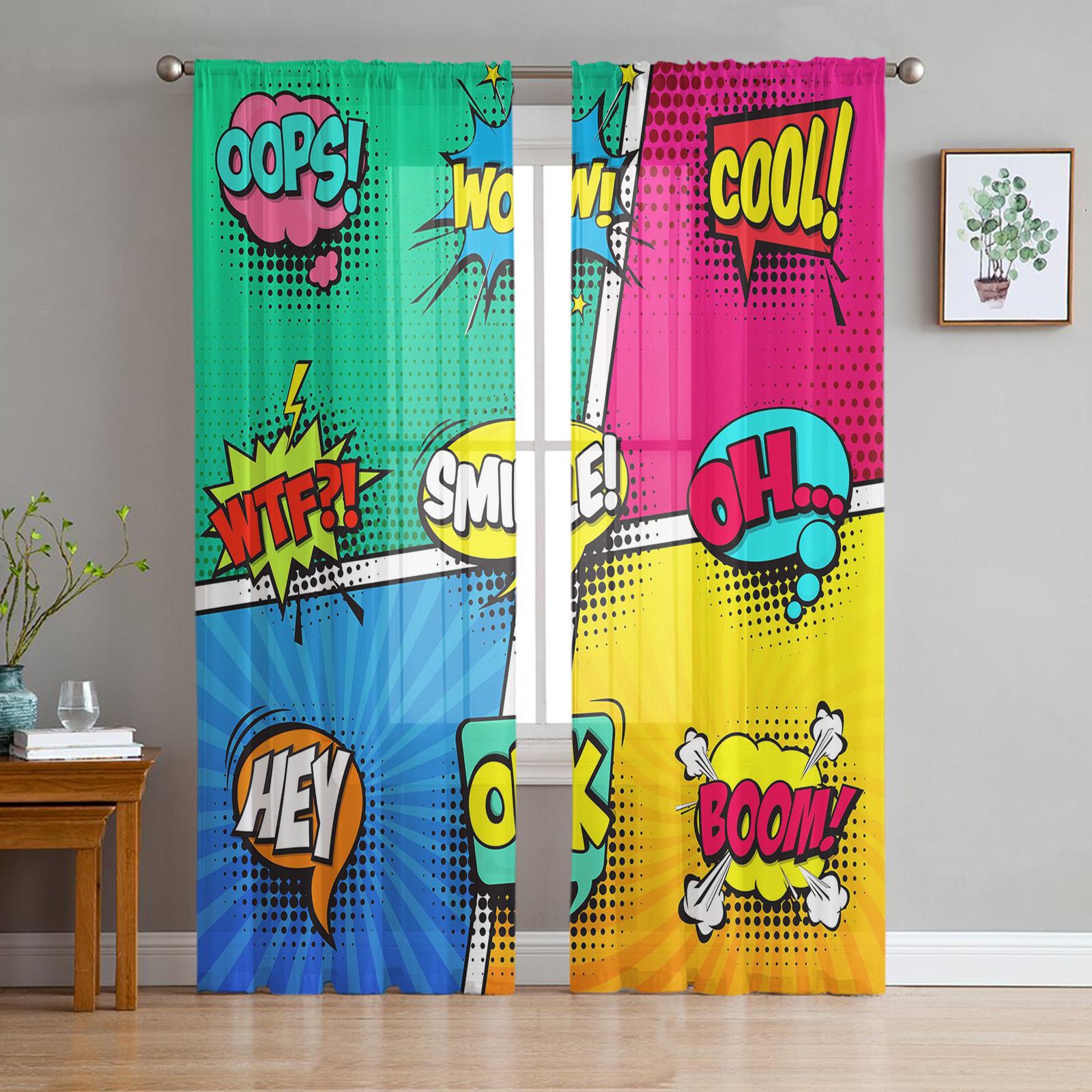 Explosion Clouds Cartoon Curtain Window Tulle For Living Room Bedroom The Kitchen Window Treatment Decorations Curtains W135 x H114cm
Explosion Clouds Cartoon Curtain Window Tulle For Living Room Bedroom The Kitchen Window Treatment Decorations Curtains W135 x H114cm
