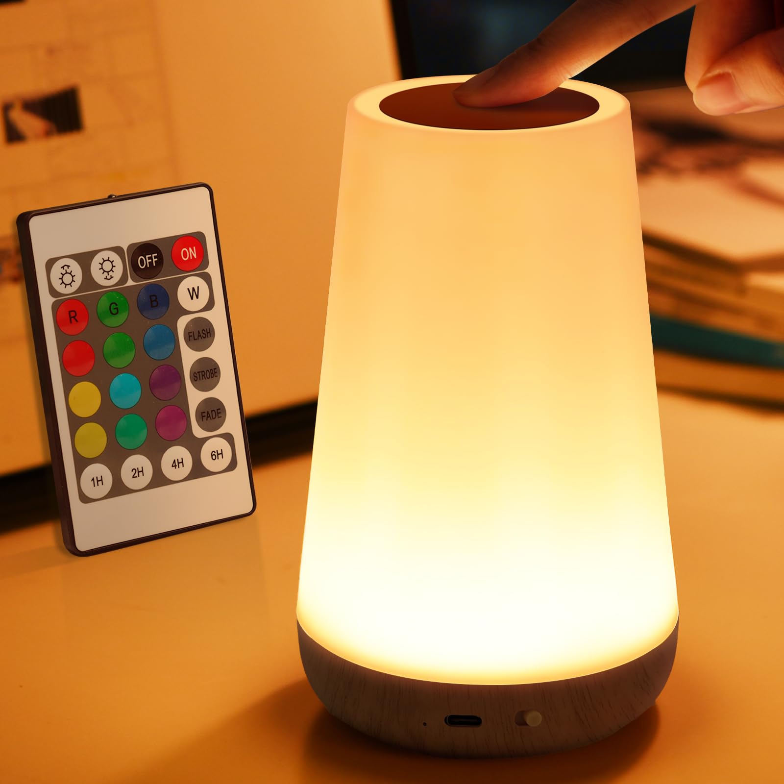 Auxmir Night Light, Nursing Light, Bedside Lamp, Ambient Lighting, Rechargeable, Timer, RGB Light, Dimmable, Color Adjustable, Touch Screen, USB
Auxmir Night Light, Nursing Light, Bedside Lamp, Ambient Lighting, Rechargeable, Timer, RGB Light, Dimmable, Color Adjustable, Touch Screen, USB