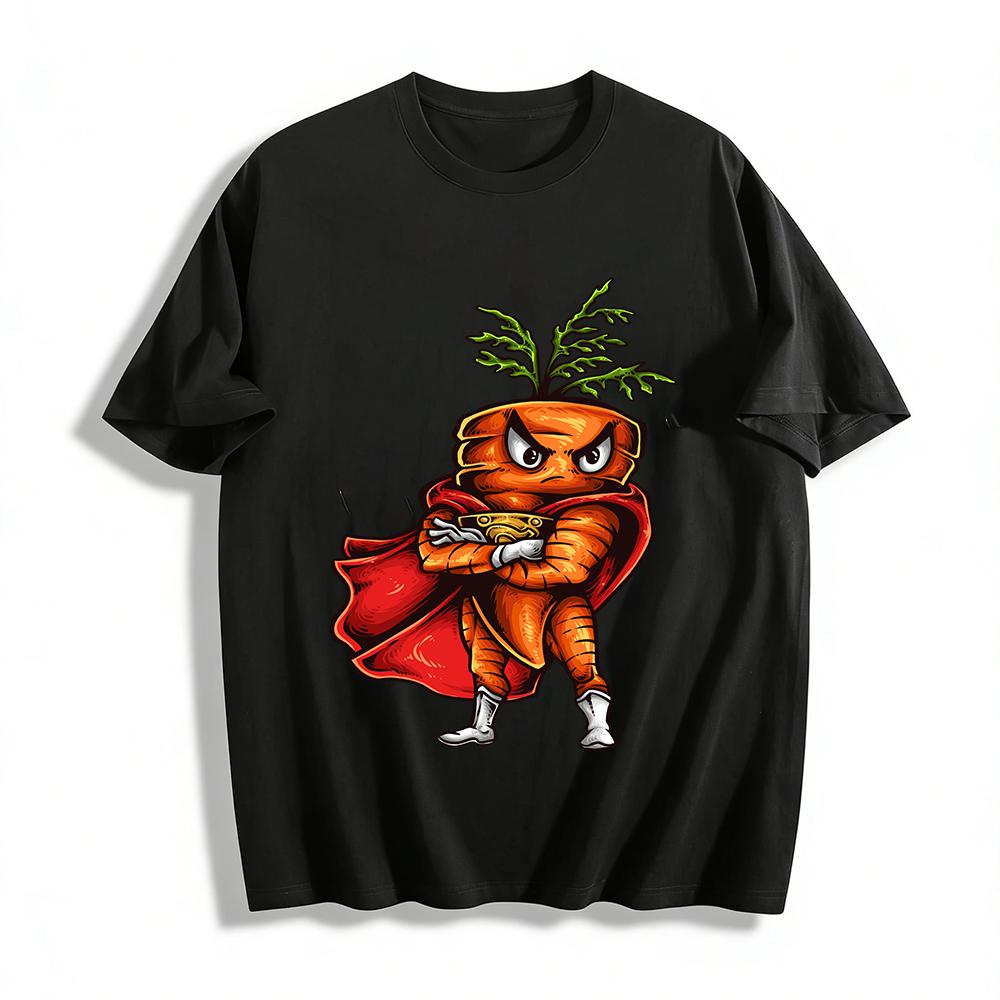 Cool Carrot Superhero Print Fun Trendy Personality Fashion Top Pure cotton T-shirt 6XL
Cool Carrot Superhero Print Fun Trendy Personality Fashion Top Pure cotton T-shirt 6XL