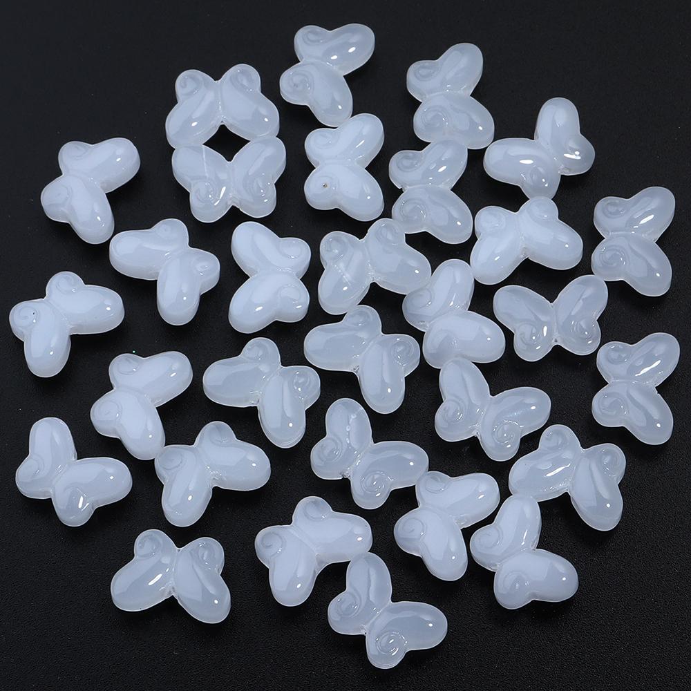 50pcs 10x15mm Glazed Lampwork Beads Colored Butterfly Shape Loose Glass Bead For Jewelry Making DIY Earring Necklace Accessories білий
50pcs 10x15mm Glazed Lampwork Beads Colored Butterfly Shape Loose Glass Bead For Jewelry Making DIY Earring Necklace Accessories білий