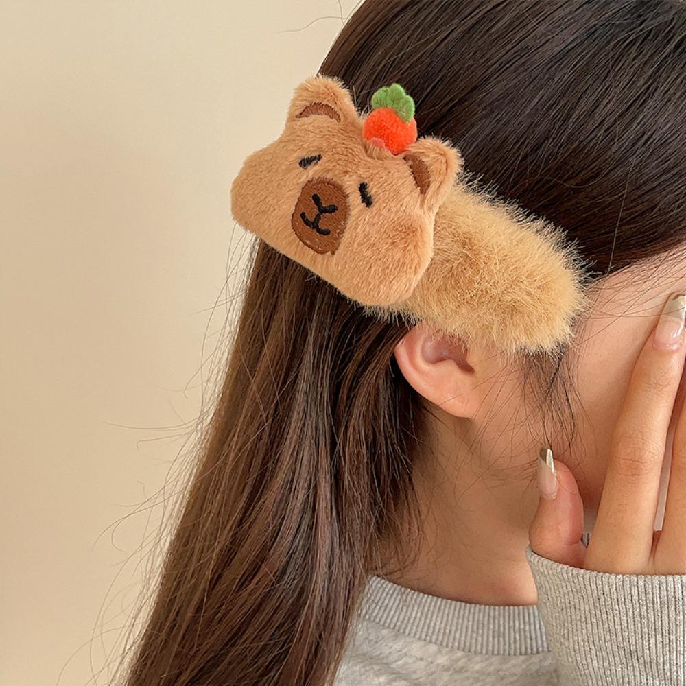 Kawaii Capybara Hair Ring Flocking Barrettes Hair Accessories Cartoon Duckbill Clip School Style 4
Kawaii Capybara Hair Ring Flocking Barrettes Hair Accessories Cartoon Duckbill Clip School Style 4