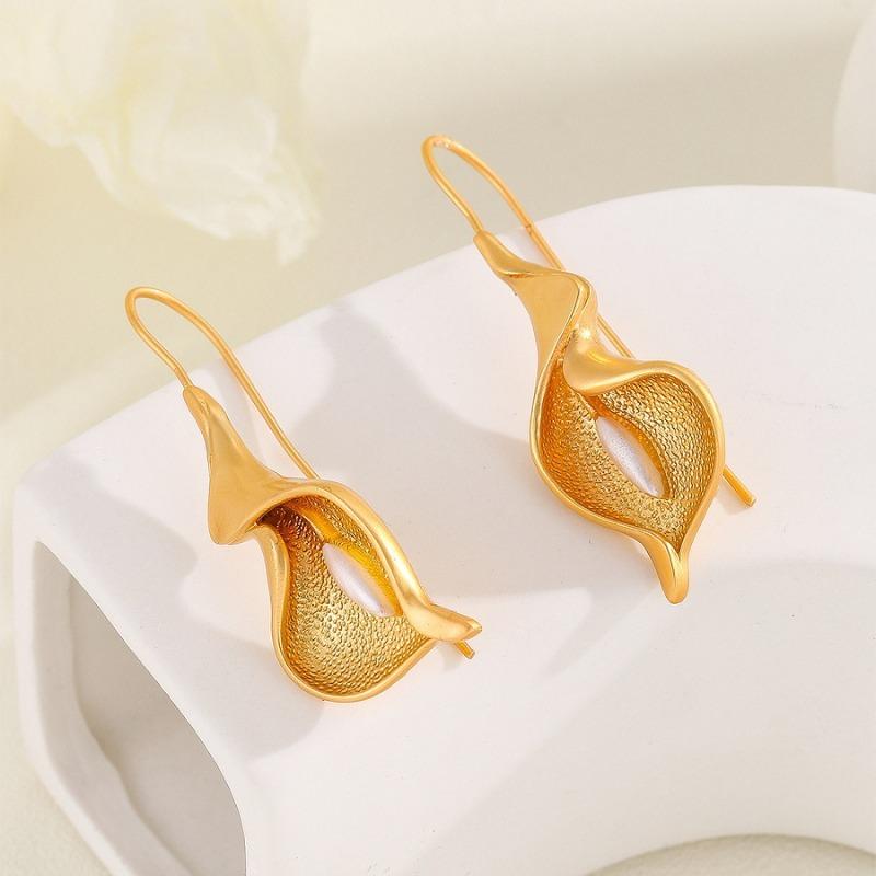 Huajie Irregular Flower Hook Earrings for Charms Women Banquet Elegant Ear Cuffs for Woman Fashion золотий
Huajie Irregular Flower Hook Earrings for Charms Women Banquet Elegant Ear Cuffs for Woman Fashion золотий