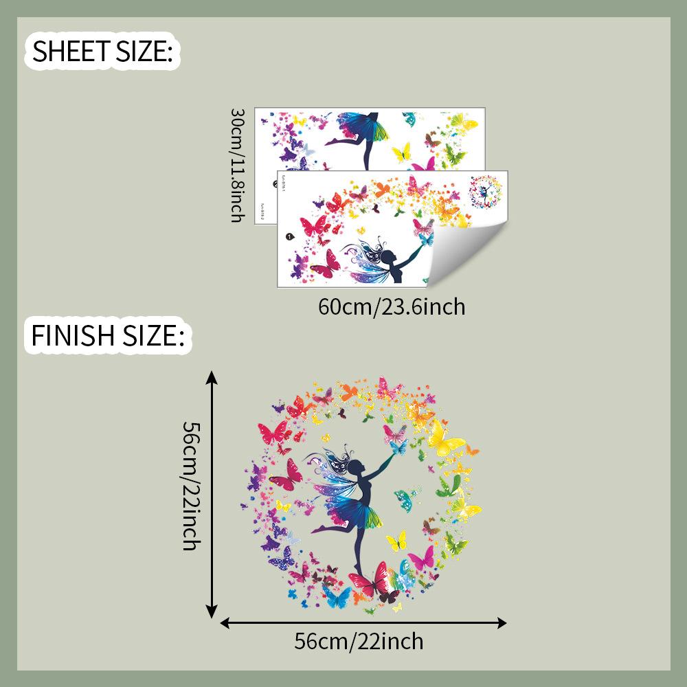 Вид сзади балерины Венок из бабочек Спальня Гостиная Прихожая Украшение дома Наклейки на стену
Вид сзади балерины Венок из бабочек Спальня Гостиная Прихожая Украшение дома Наклейки на стену