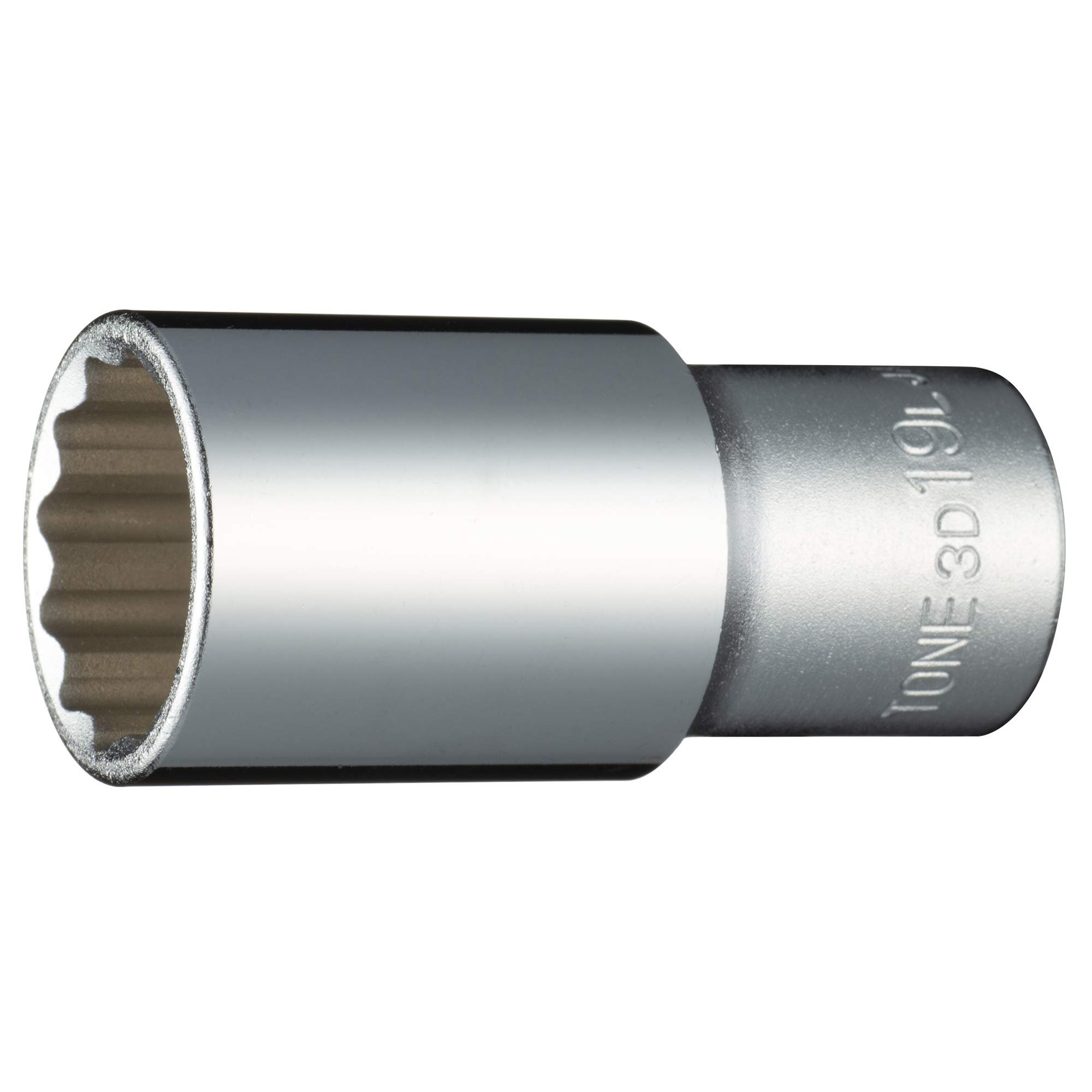 TONE Deep Socket Drive Angle Width across Flats 19mm (12 Square) HP3D-19L 9.5mm (3/8 )
TONE Deep Socket Drive Angle Width across Flats 19mm (12 Square) HP3D-19L 9.5mm (3/8 )