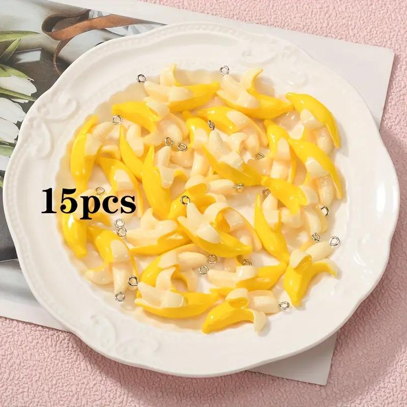 15 realistic banana ornaments - with hanging rings, can be used for DIY jewelry making, keychains, bag decoration - cute banana 15pcs
15 realistic banana ornaments - with hanging rings, can be used for DIY jewelry making, keychains, bag decoration - cute banana 15pcs