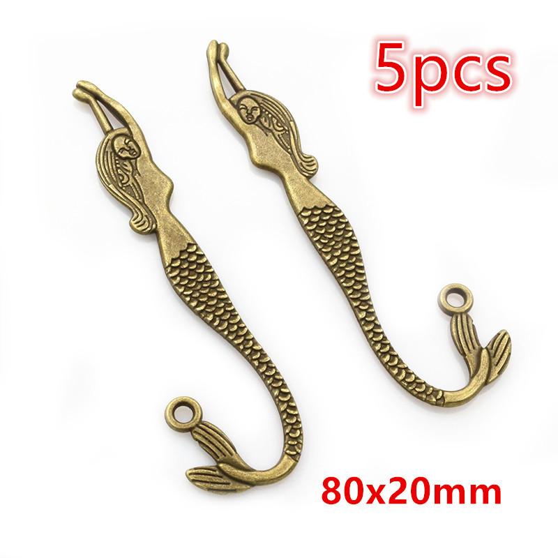 2-5pcs Vintage Mermaid Charms Bronze Plated Zinc Alloy Charms Pendant for Bookmarks Necklace Metal DIY Jewelry Accessories
2-5pcs Vintage Mermaid Charms Bronze Plated Zinc Alloy Charms Pendant for Bookmarks Necklace Metal DIY Jewelry Accessories