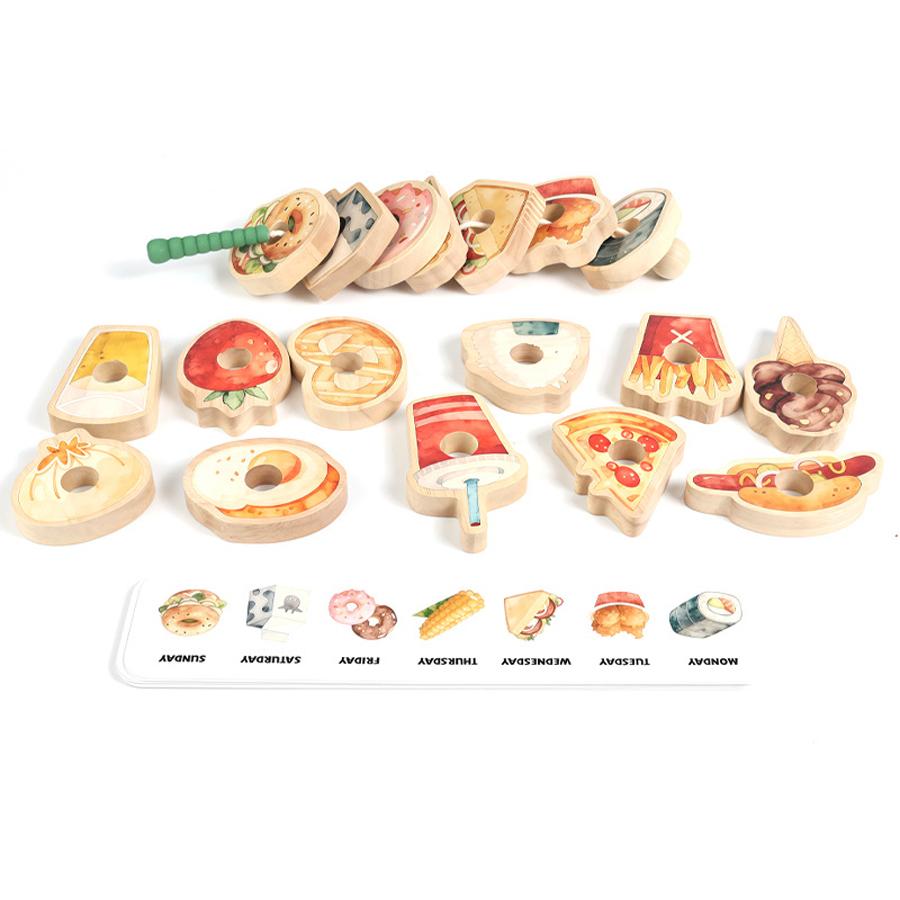 Montessori Wooden Lacing Toy Food Threading Beads Game Fine Motor Skills Training Educational Toy for Kids Preschool
Montessori Wooden Lacing Toy Food Threading Beads Game Fine Motor Skills Training Educational Toy for Kids Preschool