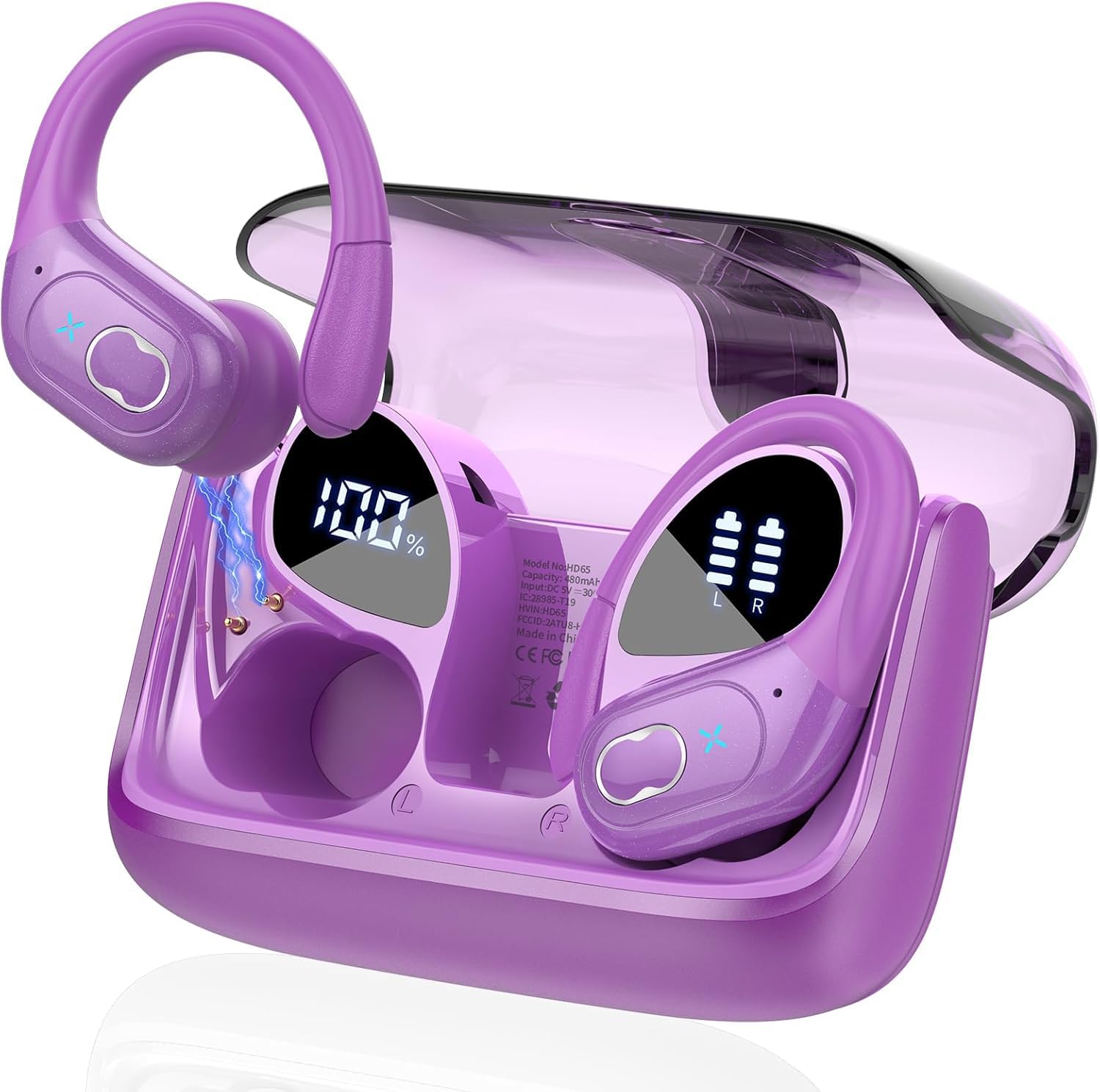 Earphones Wireless Earphones Instant Connection Bluetooth Earphones Type Does not block ears Sound leakage suppression Earphones Wireless LED Display
Earphones Wireless Earphones Instant Connection Bluetooth Earphones Type Does not block ears Sound leakage suppression Earphones Wireless LED Display