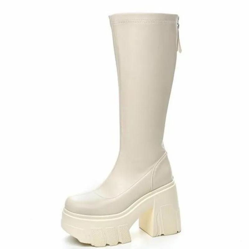 Модные 11 см Микрофибра Римские Весенние Сапоги до Колена Женские Высокие Осенне-Зимние Женские Туфли на Платформе и Клину из Синтетической Кожи 40 бежевый
Модные 11 см Микрофибра Римские Весенние Сапоги до Колена Женские Высокие Осенне-Зимние Женские Туфли на Платформе и Клину из Синтетической Кожи 40 бежевый