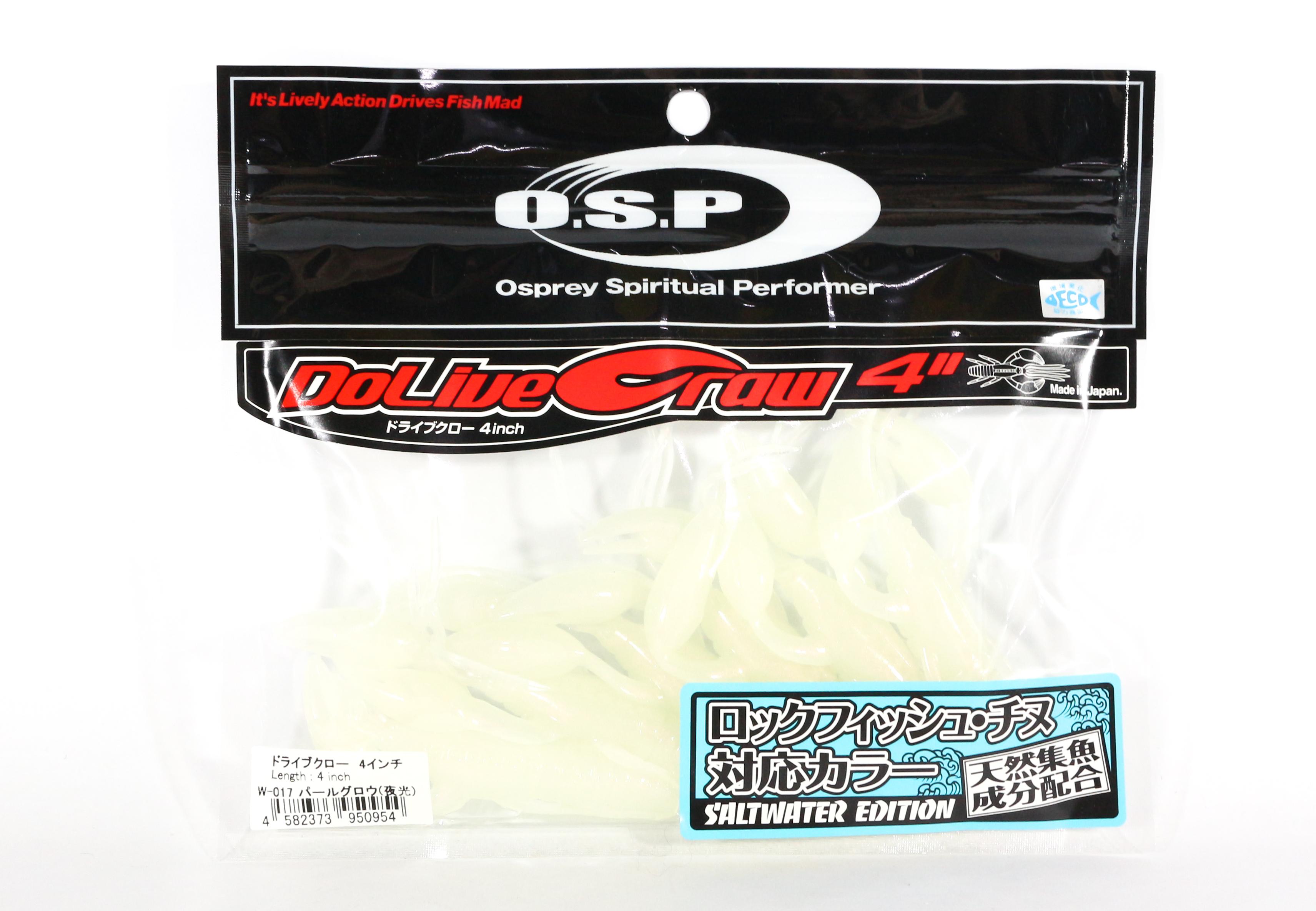 Мягкая приманка OSP Dolive Craw 4 дюйма, соль W-017 (0954) 
Мягкая приманка OSP Dolive Craw 4 дюйма, соль W-017 (0954)