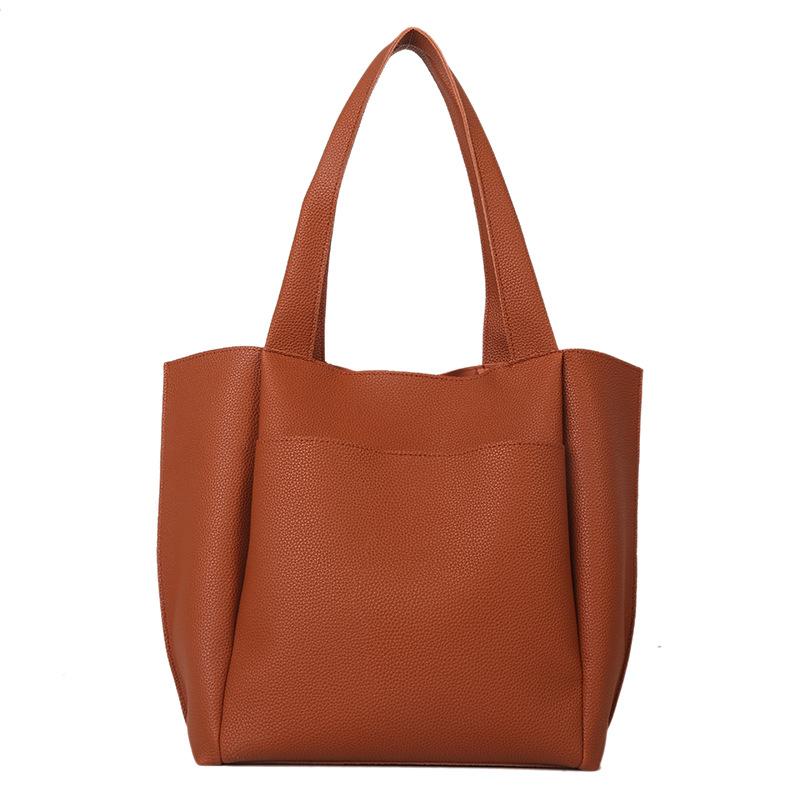 Повседневная большая плечевая сумка Новая модная простая портативная женская сумка Сумка-тоут женская сумка коричневый
Повседневная большая плечевая сумка Новая модная простая портативная женская сумка Сумка-тоут женская сумка коричневый