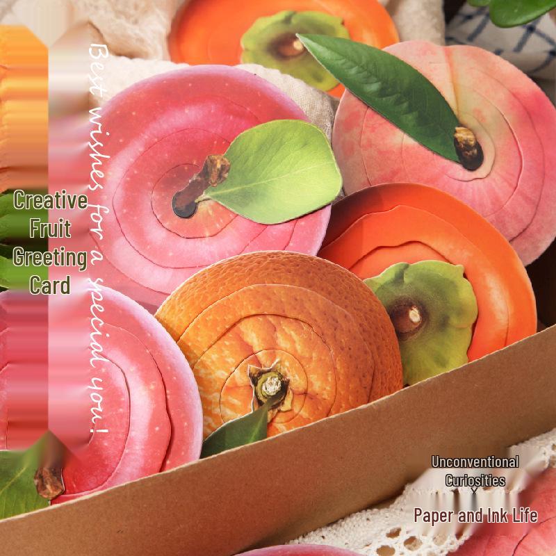 Festive Greeting Cards: Heartfelt Messages & Fruit-Themed Design for Birthdays, New Year, DIY Bookmarks, and Souvenirs.
Festive Greeting Cards: Heartfelt Messages & Fruit-Themed Design for Birthdays, New Year, DIY Bookmarks, and Souvenirs.