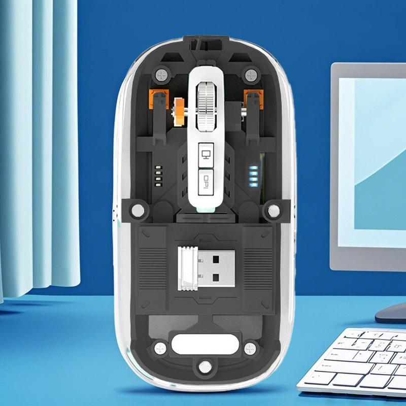 7006 Transparent Wireless Bluetooth Rechargeable Silent Mouse for Tablets & Laptops
7006 Transparent Wireless Bluetooth Rechargeable Silent Mouse for Tablets & Laptops