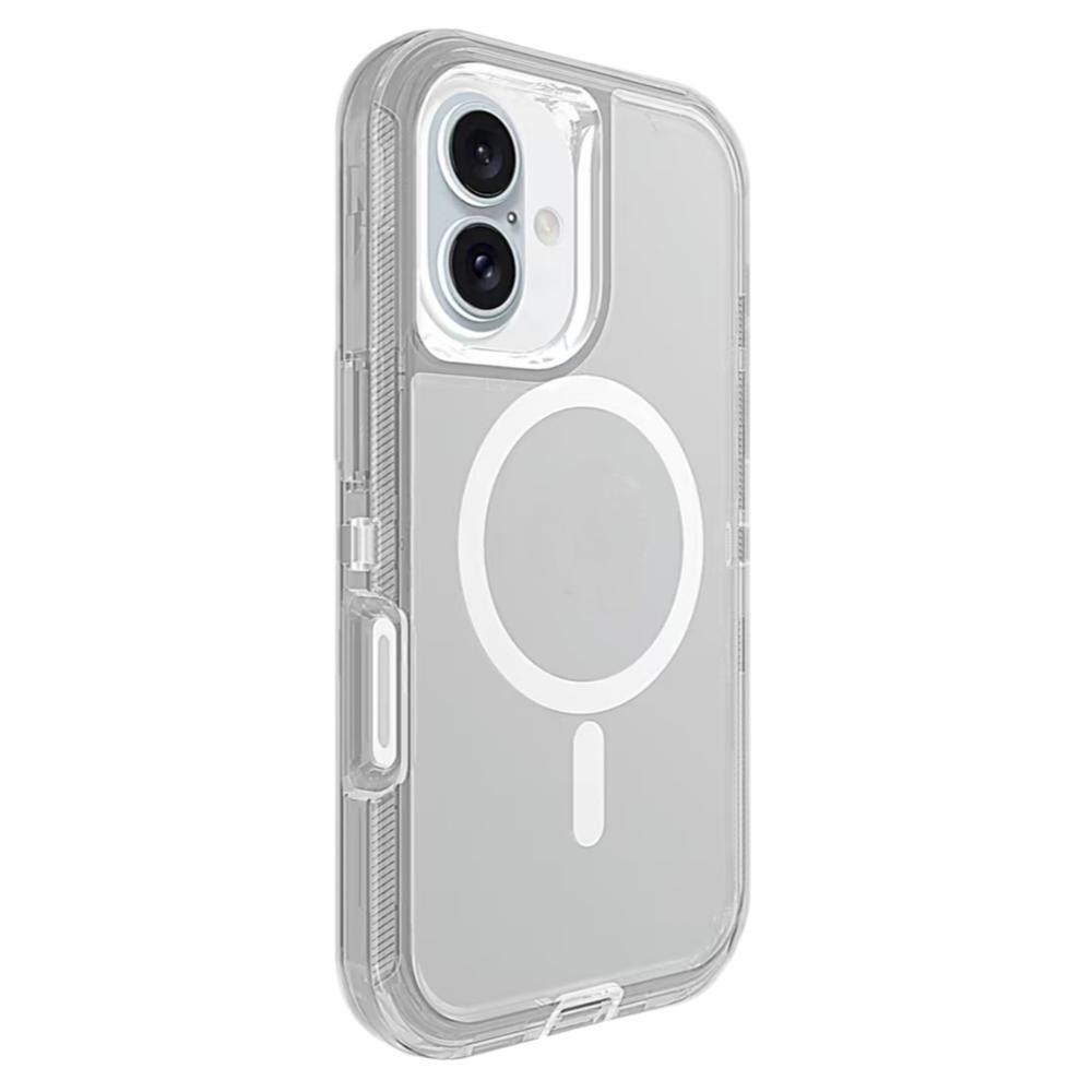 For iPhone 16 Case Compatible with MagSafe Shockproof TPU+PC Phone Back Cover Transparent Blue
For iPhone 16 Case Compatible with MagSafe Shockproof TPU+PC Phone Back Cover Transparent Blue