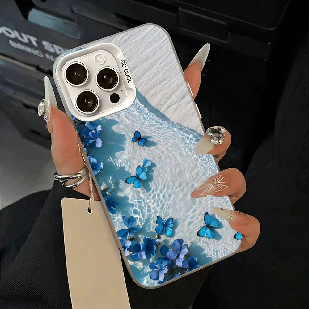 Blue Butterfly Ocean wave Phone Case For iPhone 17,16,15,14,13,12,11 Plus,Pro Max,XS,white silver phone case iPhone17ProMax
Blue Butterfly Ocean wave Phone Case For iPhone 17,16,15,14,13,12,11 Plus,Pro Max,XS,white silver phone case iPhone17ProMax