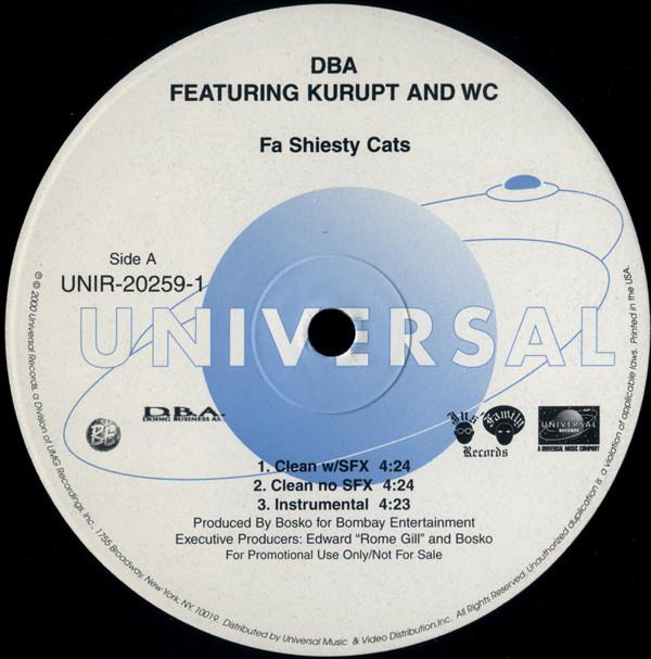 12inch Record D.B.A. - Fa Shiesty Cats UNIR202591 Universal Recor 2000 US Rap & Hip-Hop/R&B Used
12inch Record D.B.A. - Fa Shiesty Cats UNIR202591 Universal Recor 2000 US Rap & Hip-Hop/R&B Used