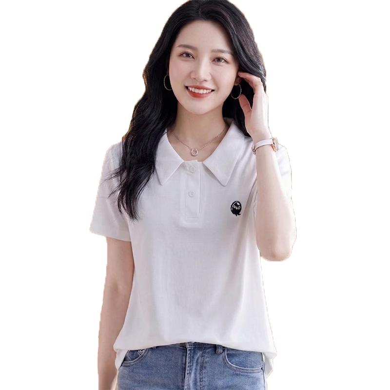 Women s Loose Fit Polo Neck Short Sleeve T-Shirt L
Women s Loose Fit Polo Neck Short Sleeve T-Shirt L