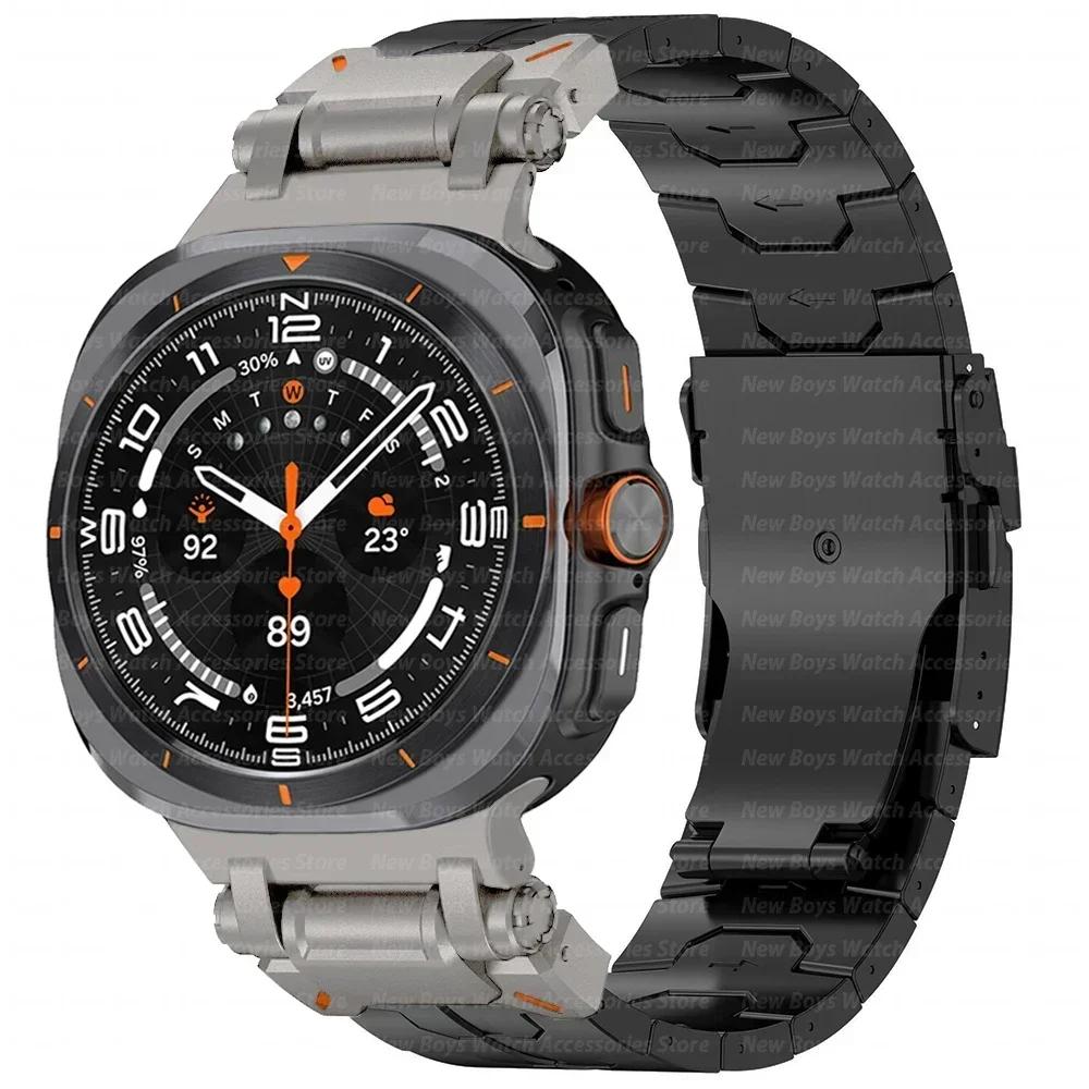 Титановий Браслет для Samsung Galaxy Watch Ultra 2025 Розкішна Ремінець Для samsung GALAXY Ultra 47MM З єднувач з Нержавіючої Сталі Ремінець Galaxy Ultra 47mm
Титановий Браслет для Samsung Galaxy Watch Ultra 2025 Розкішна Ремінець Для samsung GALAXY Ultra 47MM З єднувач з Нержавіючої Сталі Ремінець Galaxy Ultra 47mm