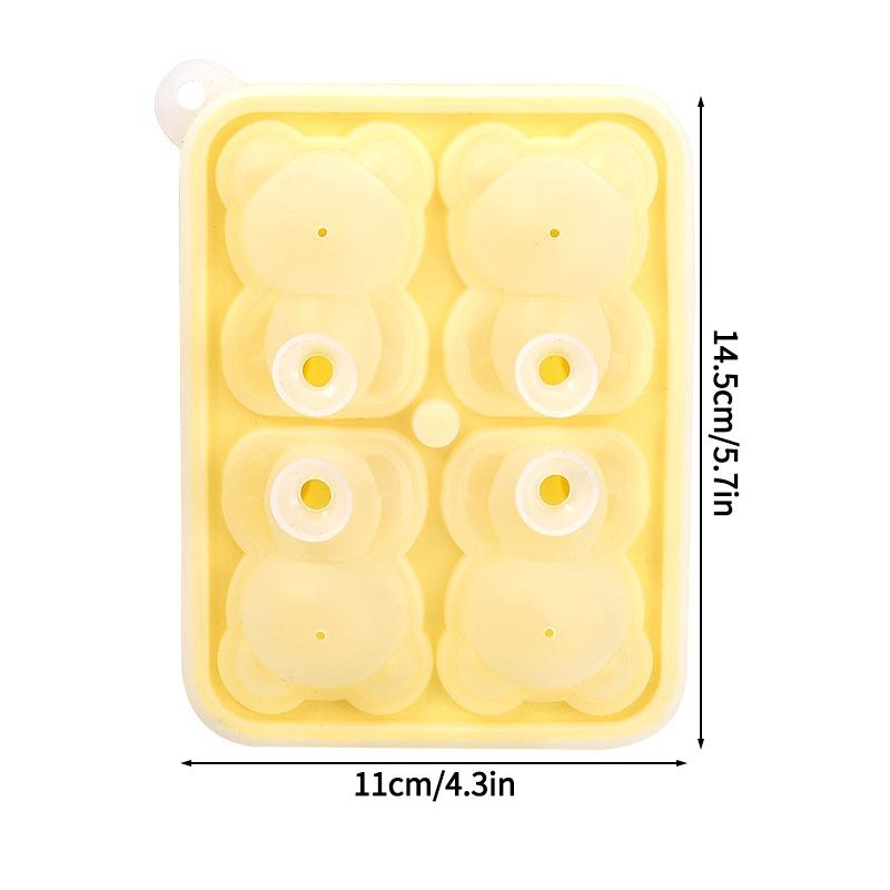 Bear Ice Mold Silicone 4 Grid Ice Tray Diy Household Kitchen Ice Cube Tray Frozen Coffee Milk Tea Ice Molds Cocktails Kitchen Tool
Bear Ice Mold Silicone 4 Grid Ice Tray Diy Household Kitchen Ice Cube Tray Frozen Coffee Milk Tea Ice Molds Cocktails Kitchen Tool
