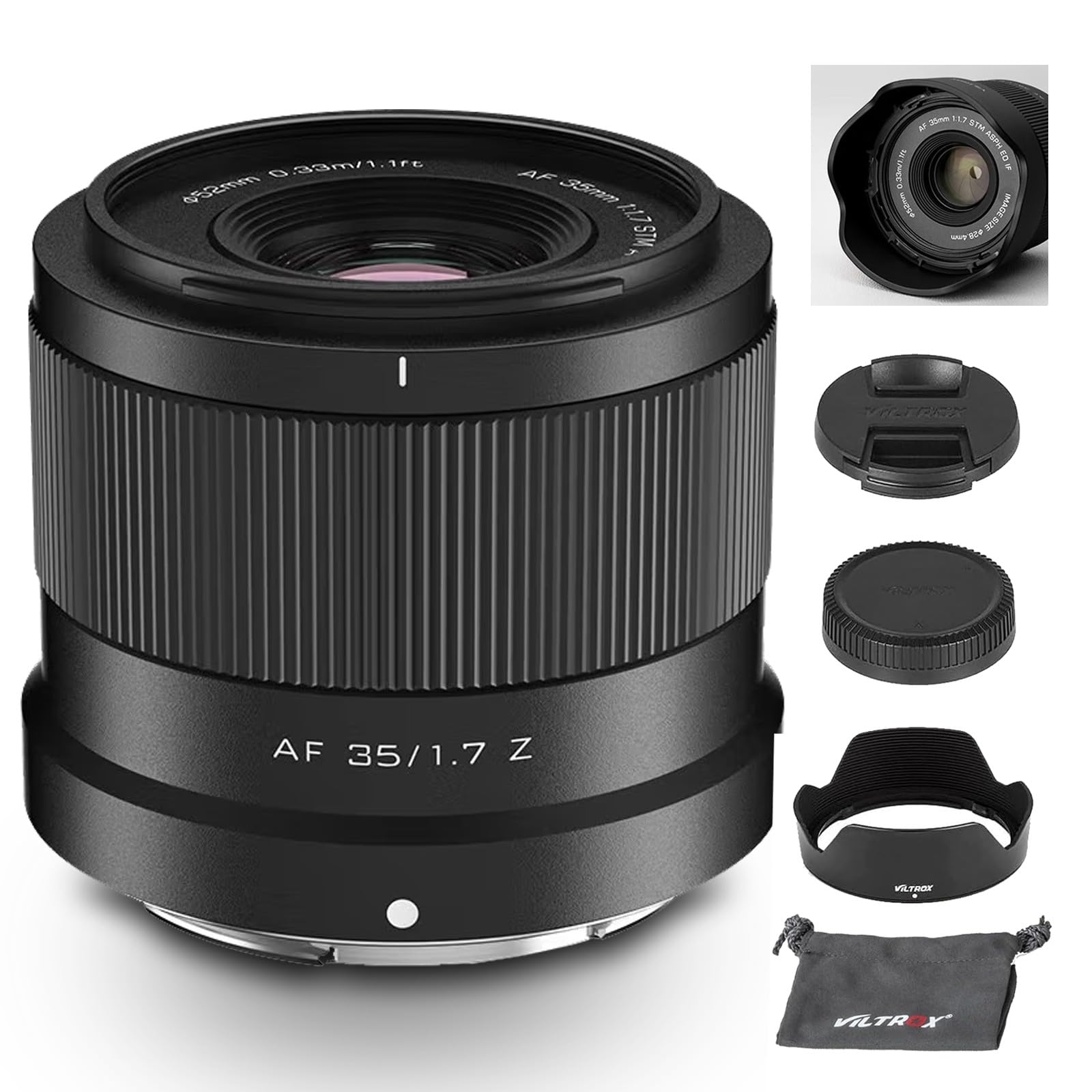 VILTROX 35mm F1.7 Z Mount Large Aperture APS-C STM Autofocus Prime Lens for Nikon Z Mount Z5 Z50 Z50II Z6 Z6II Z7 Z7II ZFC Z30 Z9 Z8 ZF Z6III
VILTROX 35mm F1.7 Z Mount Large Aperture APS-C STM Autofocus Prime Lens for Nikon Z Mount Z5 Z50 Z50II Z6 Z6II Z7 Z7II ZFC Z30 Z9 Z8 ZF Z6III