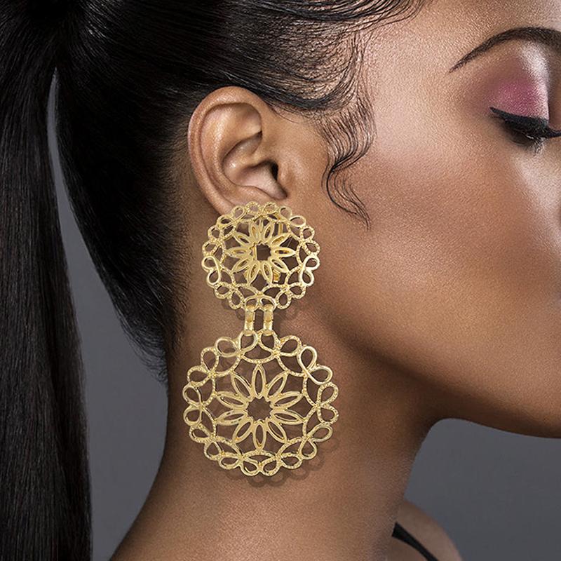 Women Earrings Luxury Design Big Drop Earrings Two Tone Fashion Jewelry Wedding Party Gift Trending
Women Earrings Luxury Design Big Drop Earrings Two Tone Fashion Jewelry Wedding Party Gift Trending