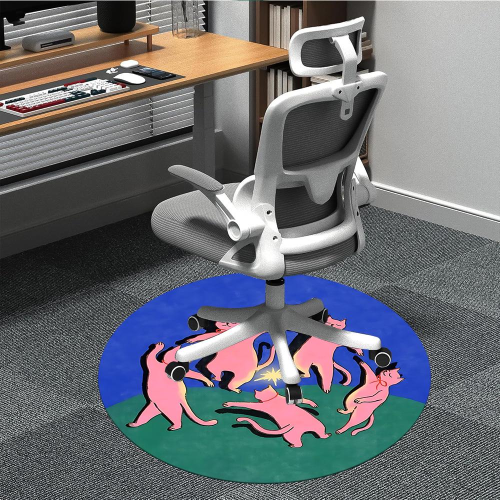 1pc Cat Circle Office Round Area Rug, Indoor Mat Suitable For Office, Under Office Chairs Bedroom Living Room Home Decor, Room Deco 001 80cm by 80cm
1pc Cat Circle Office Round Area Rug, Indoor Mat Suitable For Office, Under Office Chairs Bedroom Living Room Home Decor, Room Deco 001 80cm by 80cm