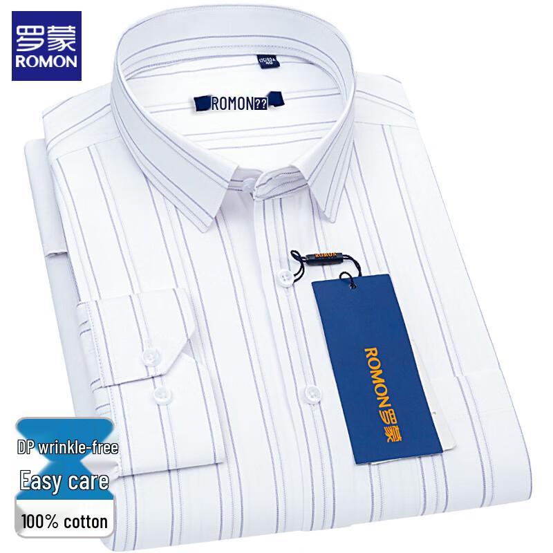 ROMON Men s Non-Iron Plaid Long-Sleeve Shirt 44
ROMON Men s Non-Iron Plaid Long-Sleeve Shirt 44