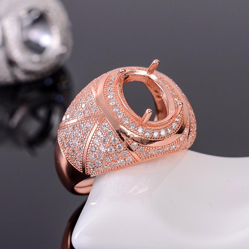 Men s 925 Silver Ring with 18K White & Rose Gold Plating, Empty 9x11 Setting - Model BR123. Silver 9*11
Men s 925 Silver Ring with 18K White & Rose Gold Plating, Empty 9x11 Setting - Model BR123. Silver 9*11