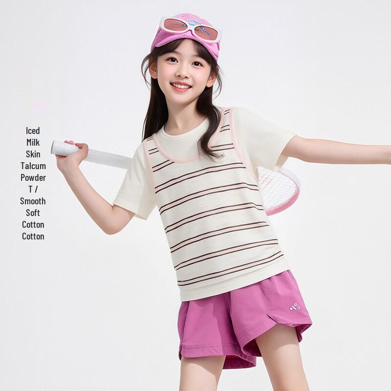 Girls Striped Breathable Short Sleeve T-Shirt 110
Girls Striped Breathable Short Sleeve T-Shirt 110