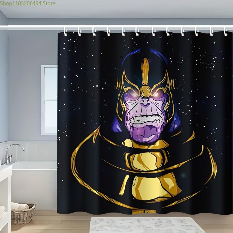 1pc MARVEL Thanos Shower Curtain,,, Machine Washable, with Hooks, Bathtub Partition, for Bathroom Decoration 90x180cm
1pc MARVEL Thanos Shower Curtain,,, Machine Washable, with Hooks, Bathtub Partition, for Bathroom Decoration 90x180cm