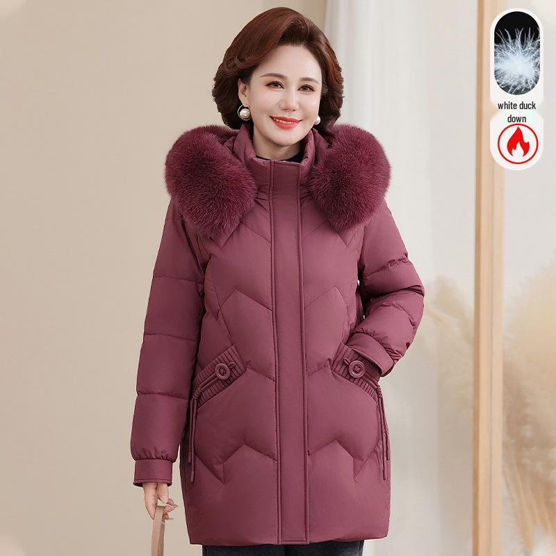 Women s Fur Collar Hooded Down Jacket for Middle-Aged Moms - 2026 Winter Style 2XL (suggest 95-110 jin) красный
Women s Fur Collar Hooded Down Jacket for Middle-Aged Moms - 2026 Winter Style 2XL (suggest 95-110 jin) красный