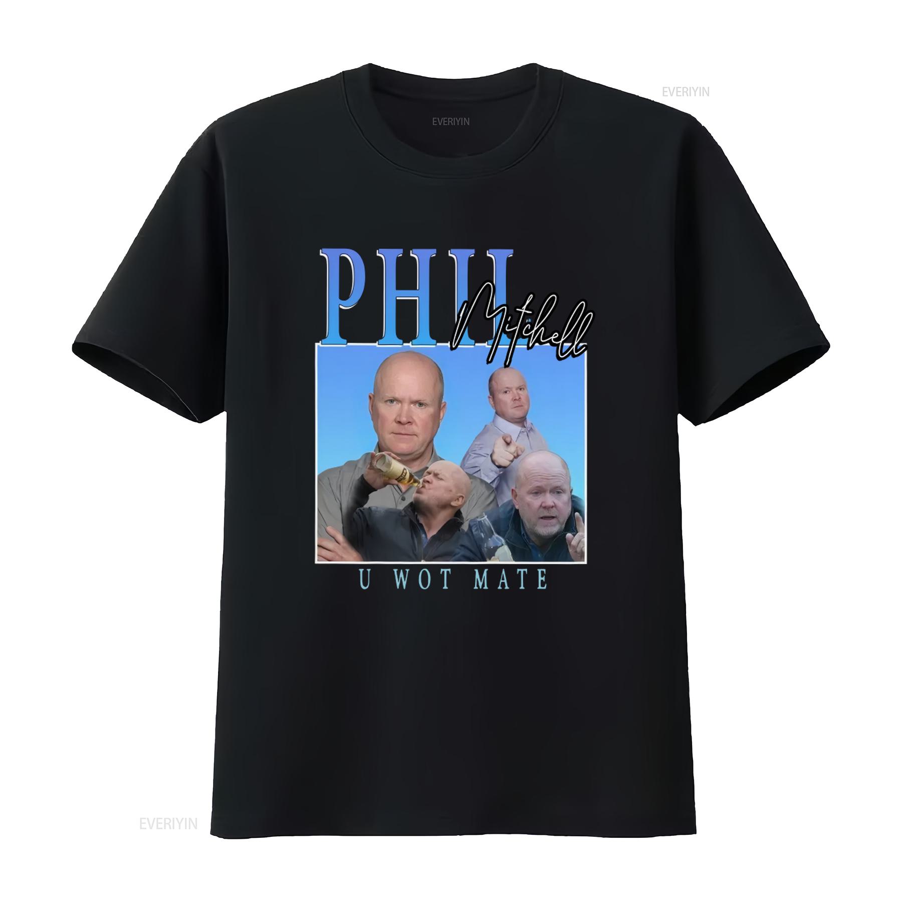 Phil Mitchell T Shirt Black EastEnders Vintage Throwback Homage Funny Classic Crewneck U Wot Mate vintage Washed homme 4XL
Phil Mitchell T Shirt Black EastEnders Vintage Throwback Homage Funny Classic Crewneck U Wot Mate vintage Washed homme 4XL