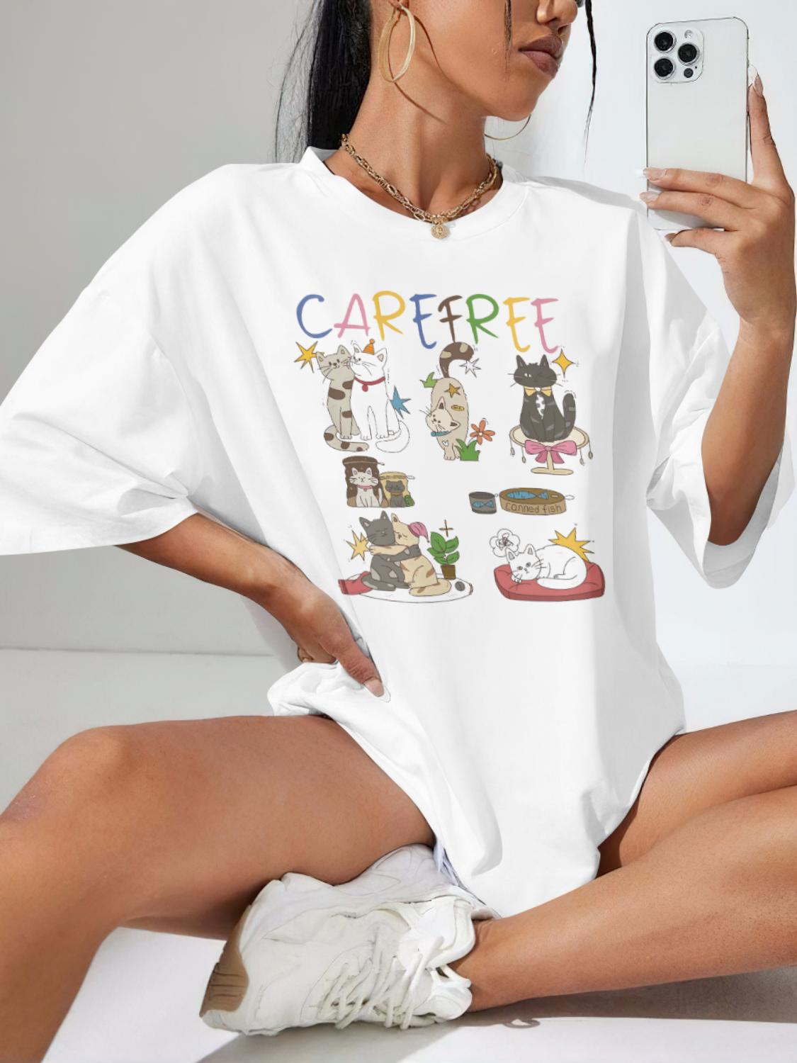 2026 Summer CareFree TShirt Women Vintage Grunge Aesthetic New Fashion Womens TShirt Comfortable S
2026 Summer CareFree TShirt Women Vintage Grunge Aesthetic New Fashion Womens TShirt Comfortable S