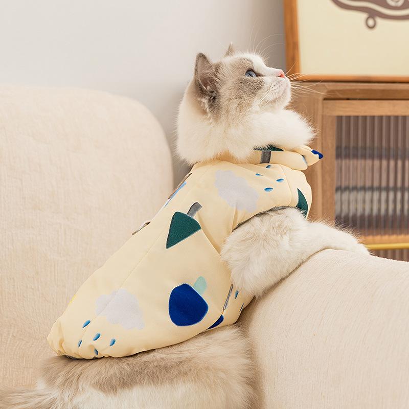 Cats In Autumn and Winter Hairless Cat Small and Medium-sized Dog Casual Illustration Printed Vest Teddy Cotton Coat Pet Clothes S (
Cats In Autumn and Winter Hairless Cat Small and Medium-sized Dog Casual Illustration Printed Vest Teddy Cotton Coat Pet Clothes S (