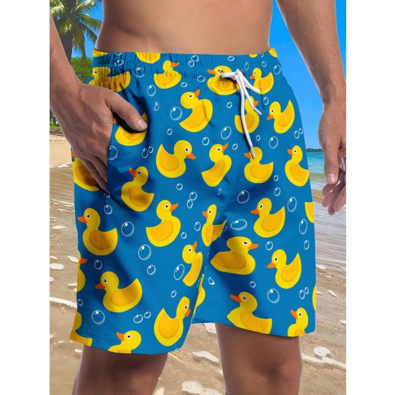 Summer men s shorts, yellow duck all over printed beach pants, seaside conspicuous bag, exclusive eye-catching item, drawstring design M
Summer men s shorts, yellow duck all over printed beach pants, seaside conspicuous bag, exclusive eye-catching item, drawstring design M