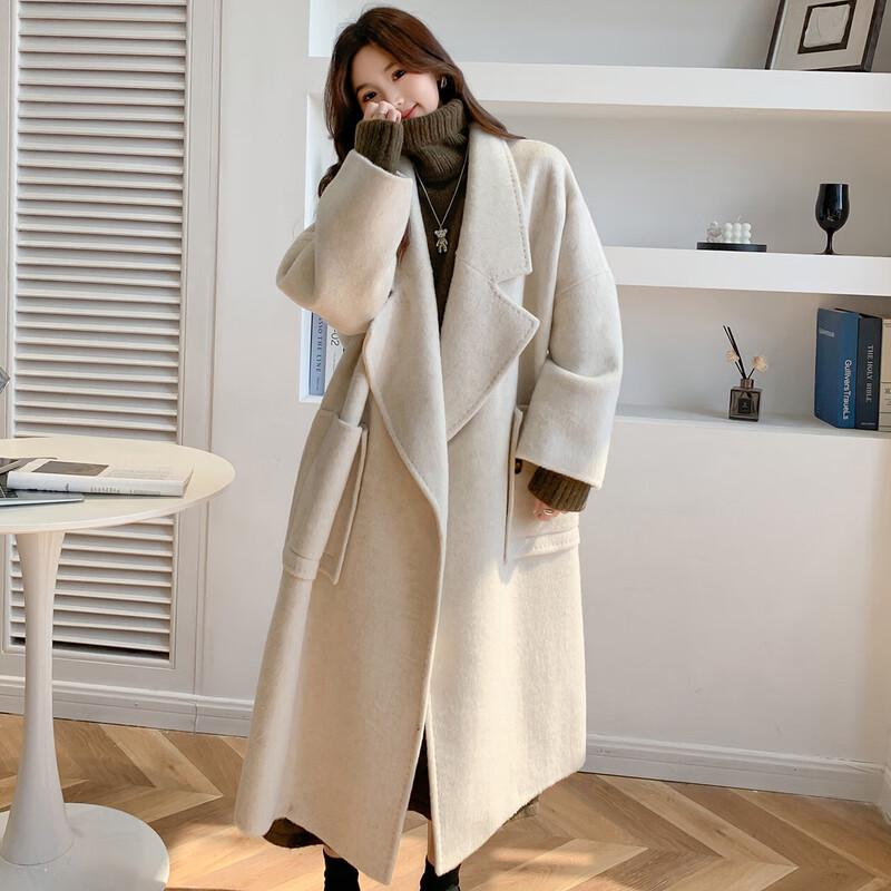 Mokaana Hepburn Style Merino Wool Double-Faced Long Coat M
Mokaana Hepburn Style Merino Wool Double-Faced Long Coat M