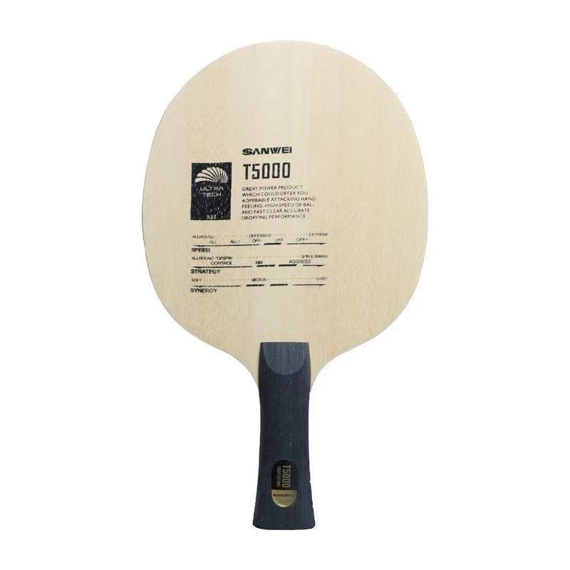 SANWEI T5000 Carbon Table Tennis Paddle: 5-Ply Wood, 2-Ply Carbon, for Beginners and Intermediate Loop Attackers.
SANWEI T5000 Carbon Table Tennis Paddle: 5-Ply Wood, 2-Ply Carbon, for Beginners and Intermediate Loop Attackers.