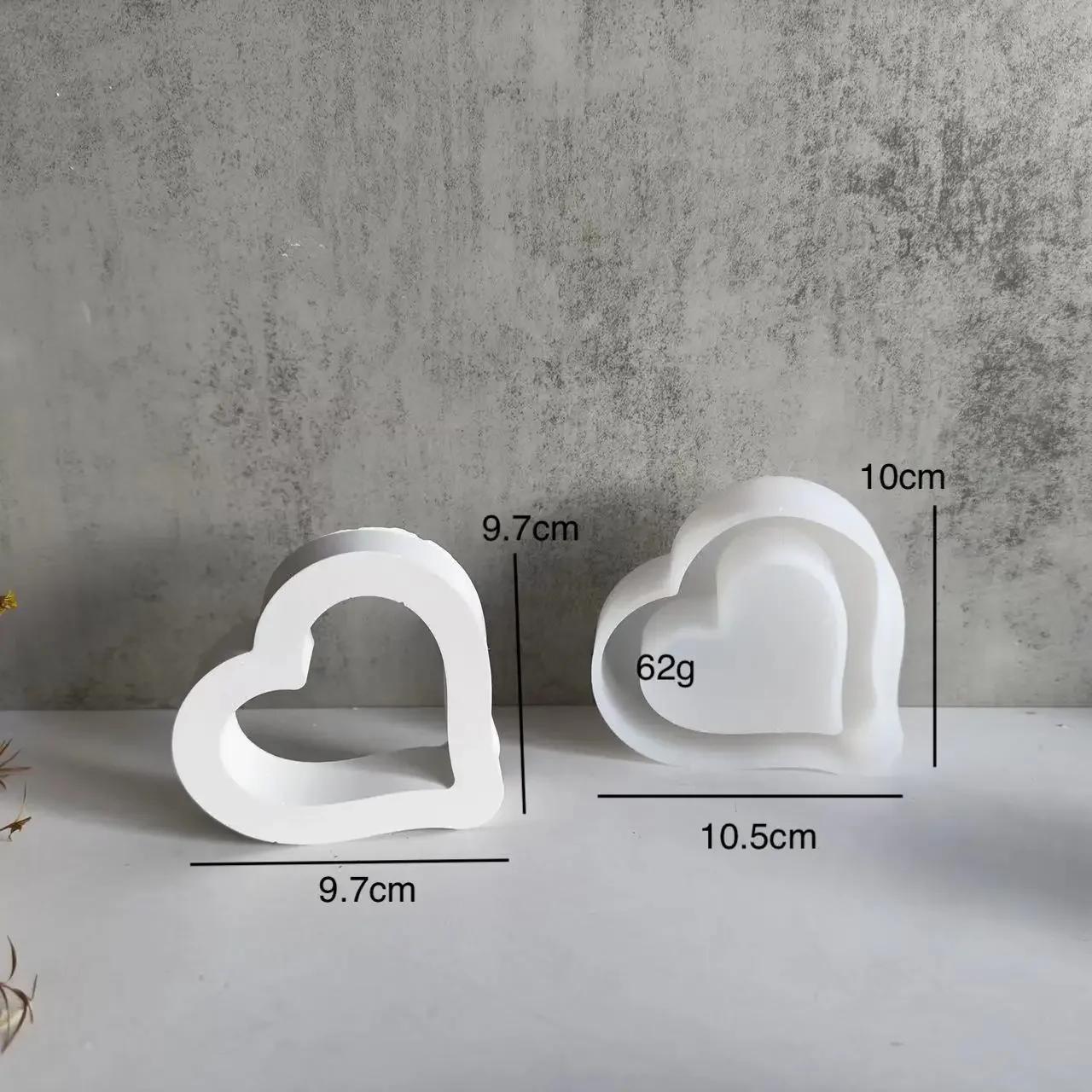 Top Quality Hollow Solid Love Ornament Silicone Molds DIY Gypsum Concrete Heart Candle Decoration Resin Mold,for Valentine s Day
Top Quality Hollow Solid Love Ornament Silicone Molds DIY Gypsum Concrete Heart Candle Decoration Resin Mold,for Valentine s Day
