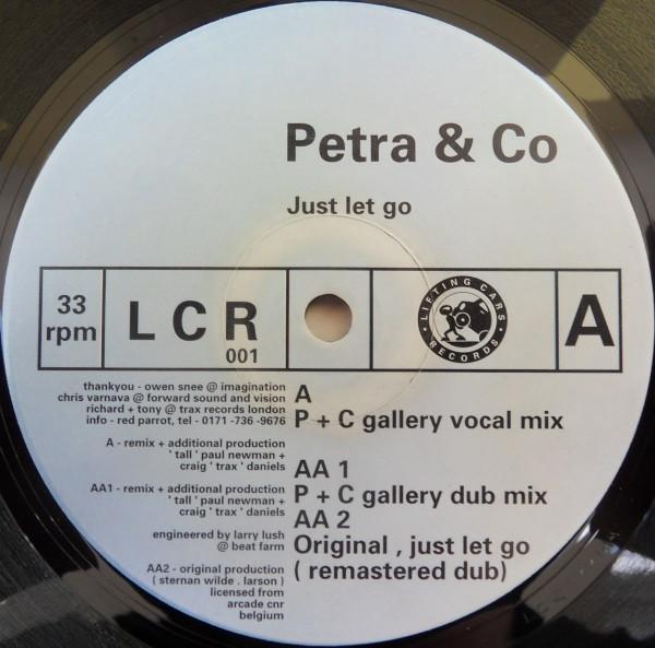 12inch Record PETRA & CO - Just Let Go LCR001 Lifting Cars Re 1998 UK Dance & Electronica Used
12inch Record PETRA & CO - Just Let Go LCR001 Lifting Cars Re 1998 UK Dance & Electronica Used