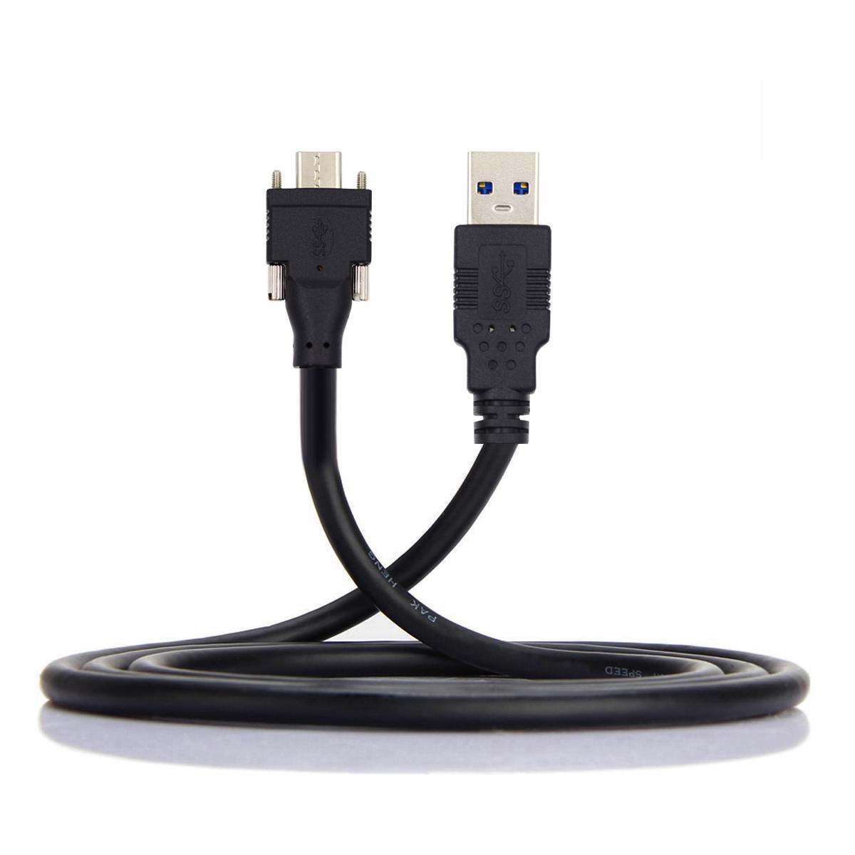 UC-048-4.9M 4.9m USB-A 3.0 Male to Type-C 3.1 Dual Screw Locking 22AWG Data Cable for Camera (without Chip,M2 Screw) As Shown A
UC-048-4.9M 4.9m USB-A 3.0 Male to Type-C 3.1 Dual Screw Locking 22AWG Data Cable for Camera (without Chip,M2 Screw) As Shown A