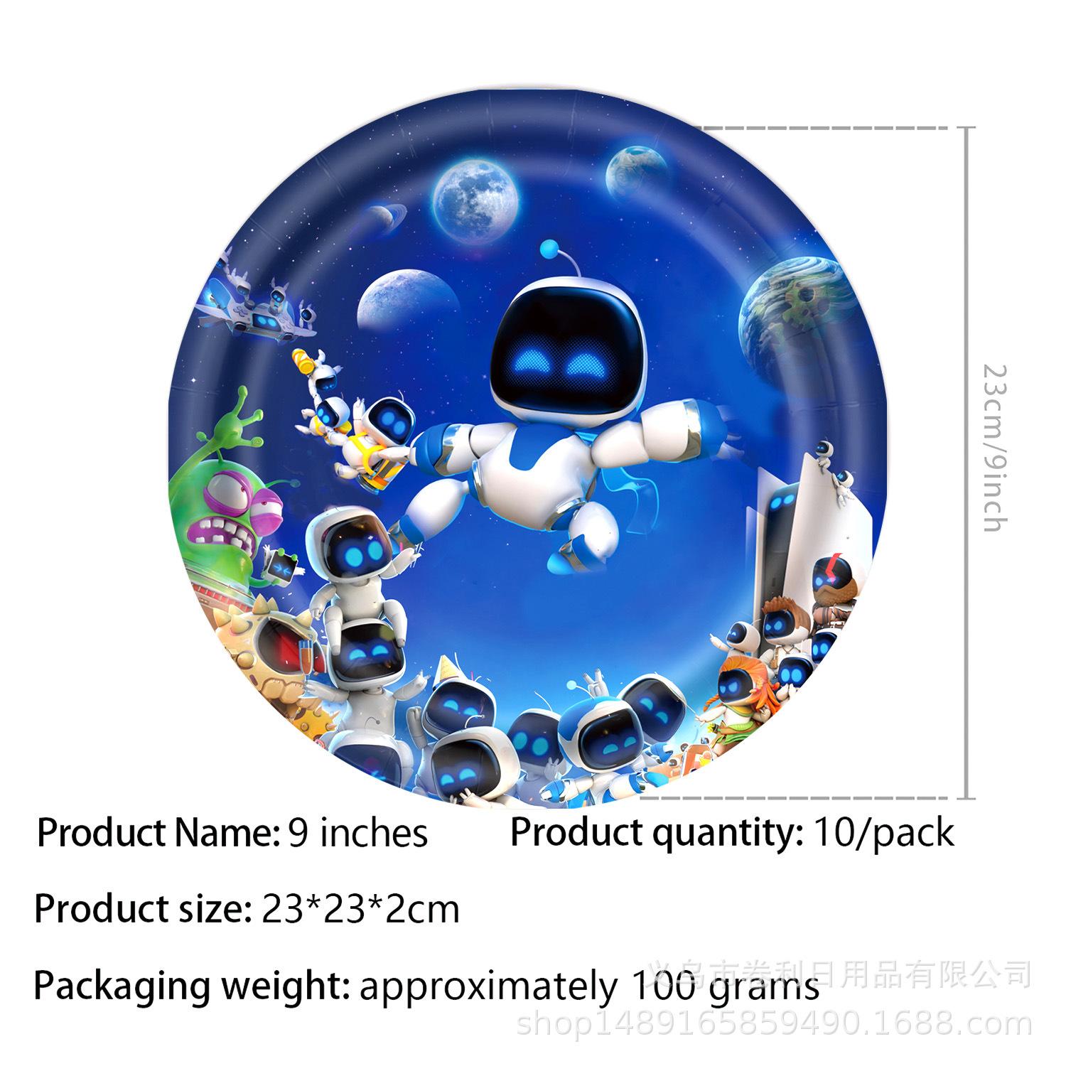 Мультфільм Всесвіту Робот Свято Приладдя Дитячий День народження Прикраси Паперові Тарілки Серветки Прапор Скатертина Robot 9 inch disc 10pcs
Мультфільм Всесвіту Робот Свято Приладдя Дитячий День народження Прикраси Паперові Тарілки Серветки Прапор Скатертина Robot 9 inch disc 10pcs