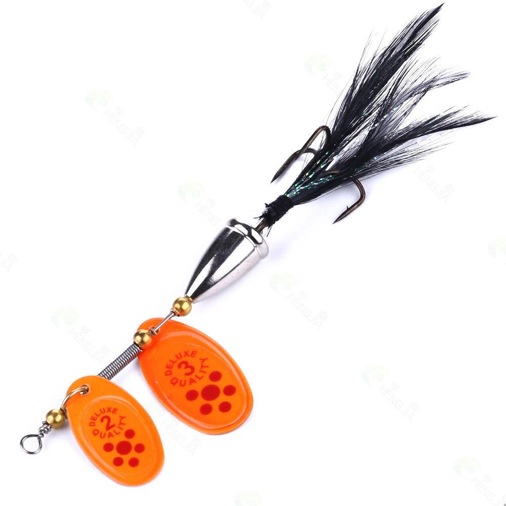 Double sequins6.5CM13GFeather Hook Salmon Bass Rotating Sequin Lure 6.5CM-13G-4
Double sequins6.5CM13GFeather Hook Salmon Bass Rotating Sequin Lure 6.5CM-13G-4