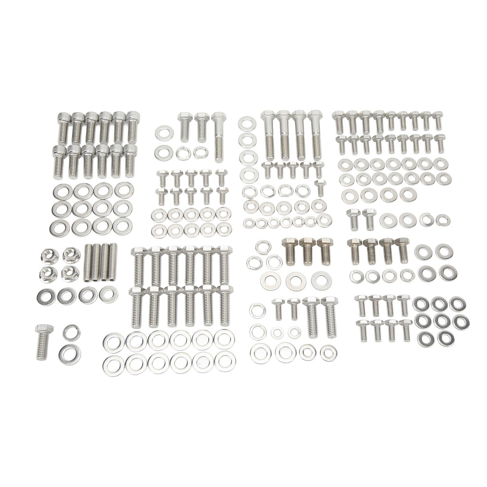 Комплект шестигранных болтов для двигателя, 211 шт., нержавеющая сталь, долговечный, для SMALL BLOCK 265 283 305 327 350 400
Комплект шестигранных болтов для двигателя, 211 шт., нержавеющая сталь, долговечный, для SMALL BLOCK 265 283 305 327 350 400