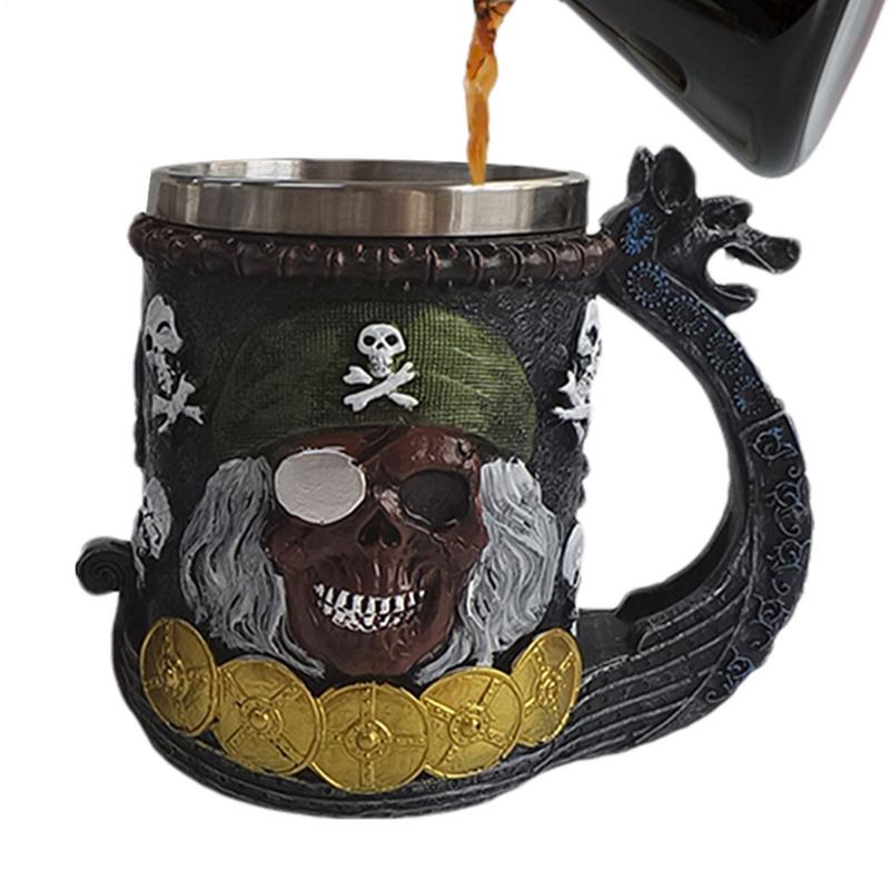 Coffee Beer Mug Cup Funny Mug With Pirate Theme Stainless Steel Coffee Cup & Beer Mug For Birthday Christmas New Year Anniversar As Show
Coffee Beer Mug Cup Funny Mug With Pirate Theme Stainless Steel Coffee Cup & Beer Mug For Birthday Christmas New Year Anniversar As Show