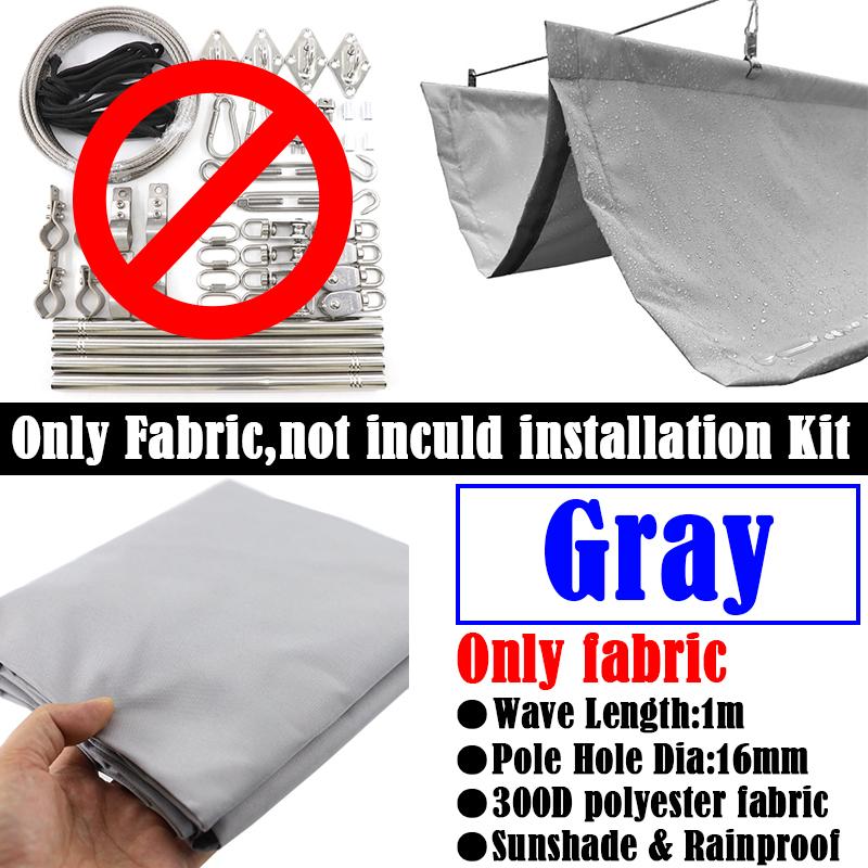 300D полиэстер ткань водонепроницаемая волна телескопический парус летний двор пергола затеняющий навес выдвижной уличный тент CHINA&0.8x6m серый
300D полиэстер ткань водонепроницаемая волна телескопический парус летний двор пергола затеняющий навес выдвижной уличный тент CHINA&0.8x6m серый